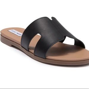 - Steve Madden Hawthorne slip-on sandals slippers white beige 8.5 nwt Nordstrom